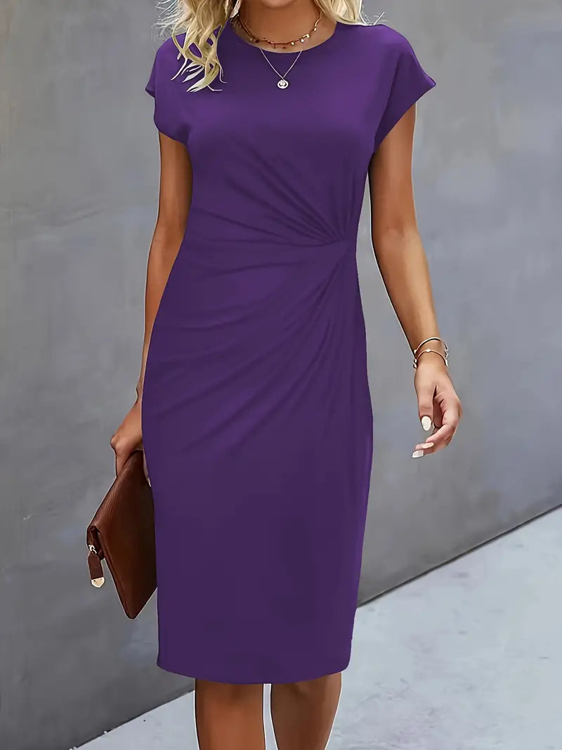 Adelina | Stylish Round Neck Dress