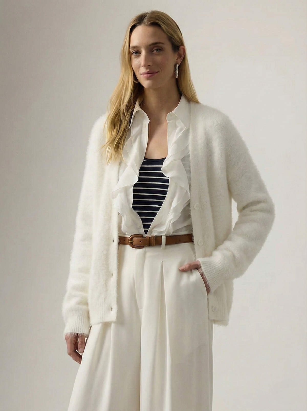 Junia Brushed Knit Oversized Cardigan