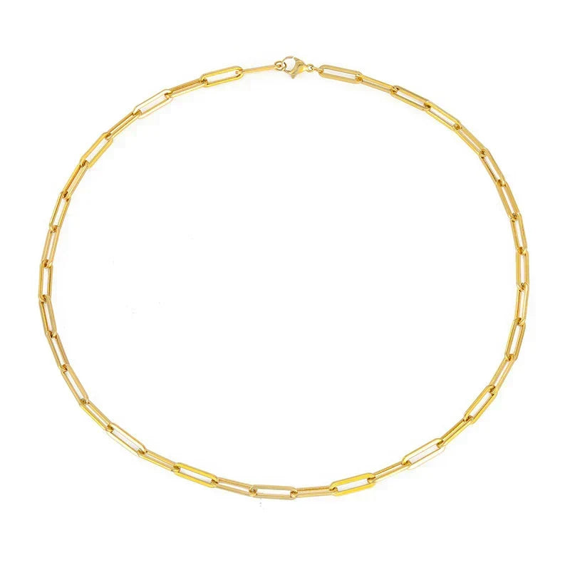 Elegant Chain Necklace in White Gold | Classic Layering Piece
