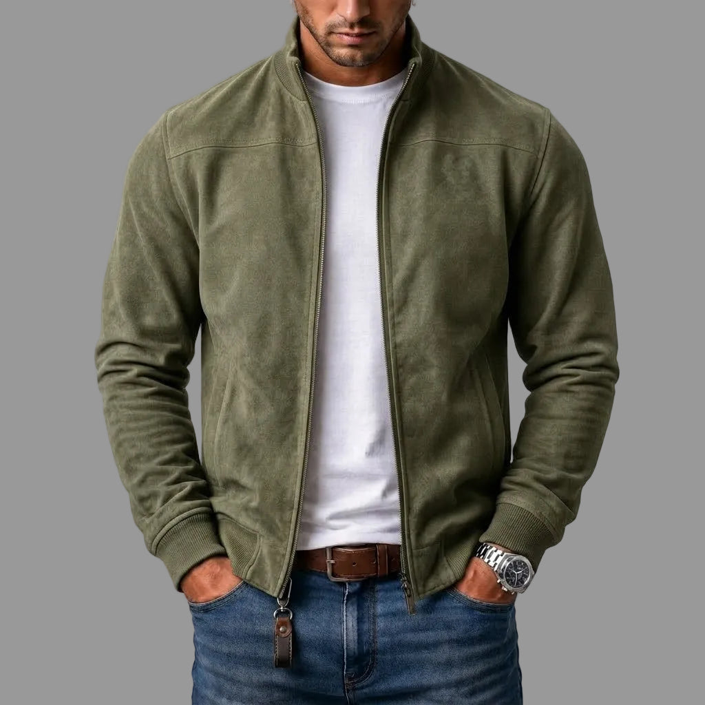 Rhett - Suede Bomber Jacket