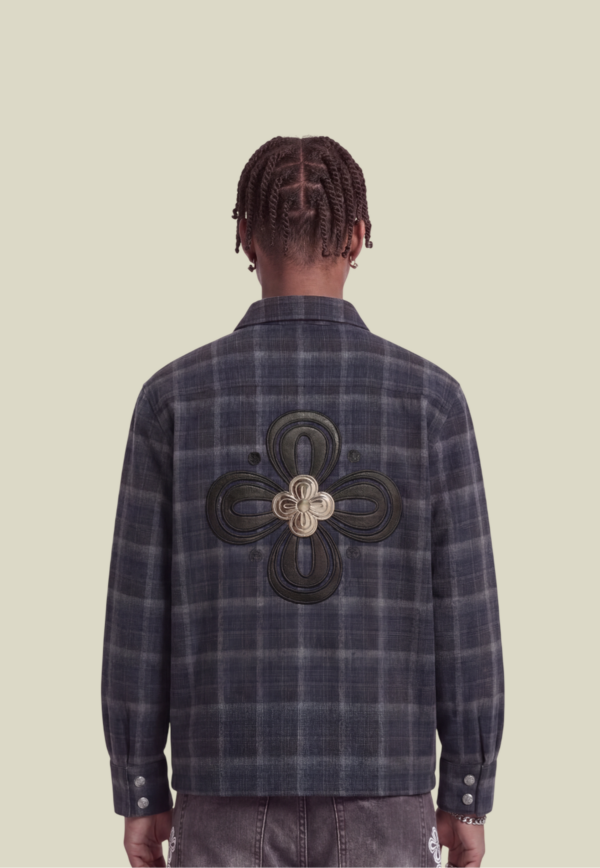 Men's Plaid Long-Sleeve Shirt, Button Front, Chest Pocket