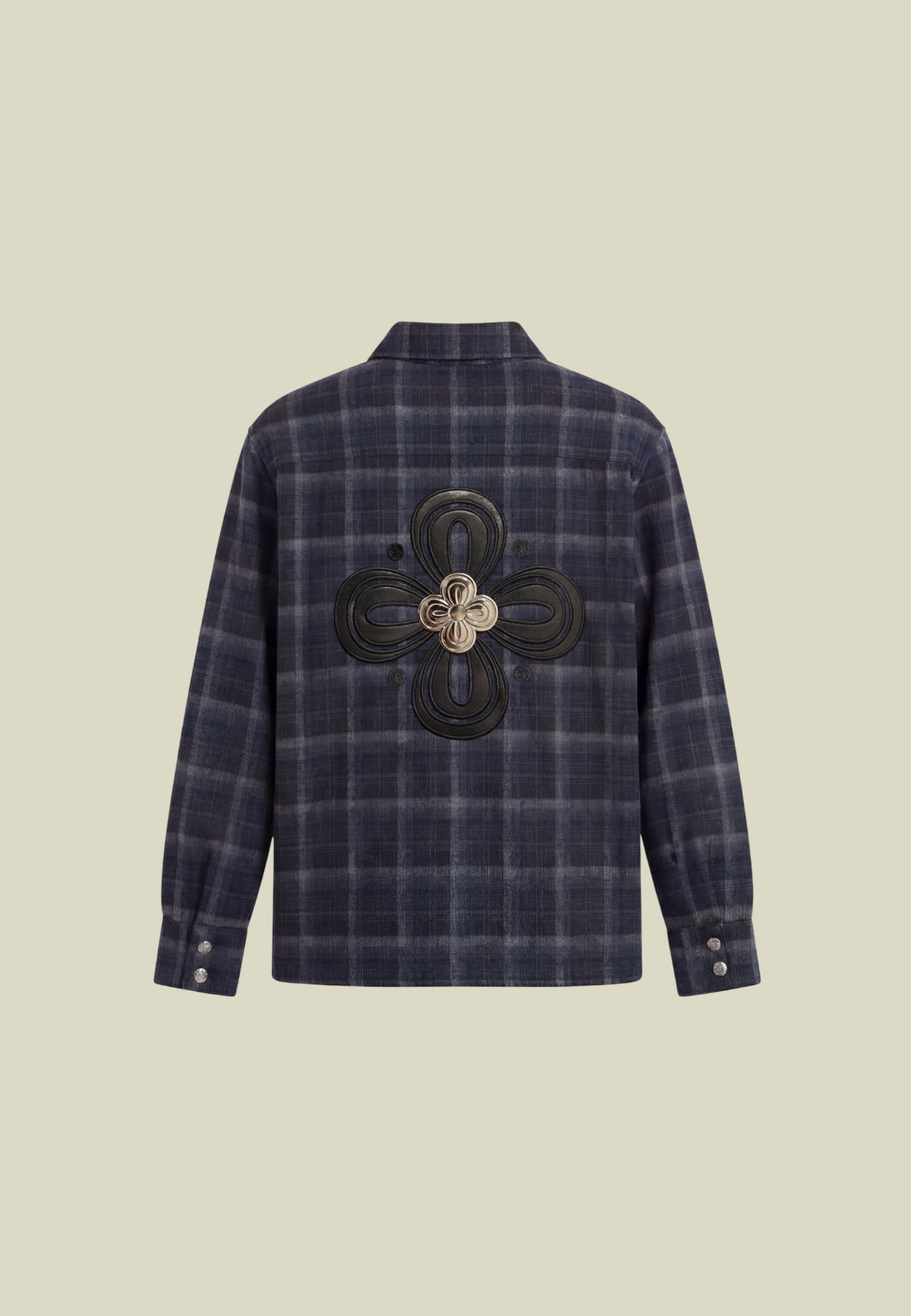 Men's Plaid Long-Sleeve Shirt, Button Front, Chest Pocket