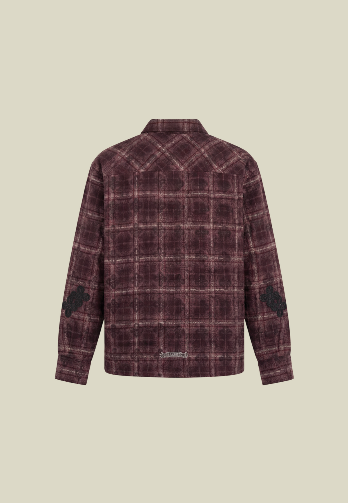 Men's Checked Flannel Shirt, Long Sleeves, Button Front, Red