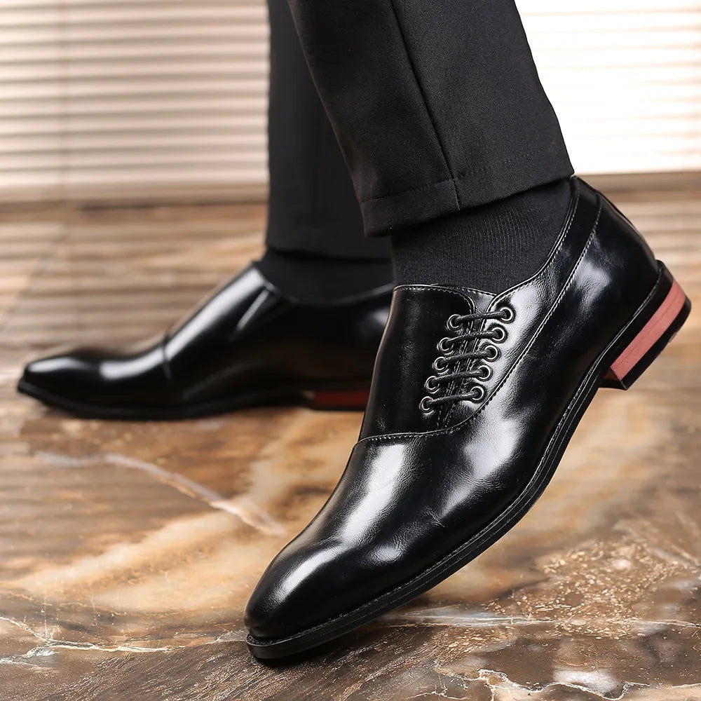 Bertolini | Classic Men's Leather-Like Oxford Shoes