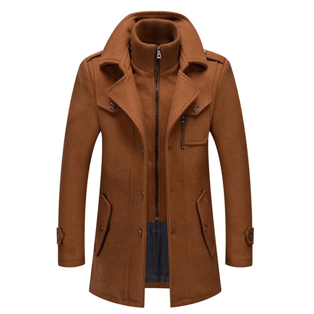 Men's Coat with Lining and Water Repellent | For Winter | Size M-6XL | Black, Grey, Brown, Coffee, Blue