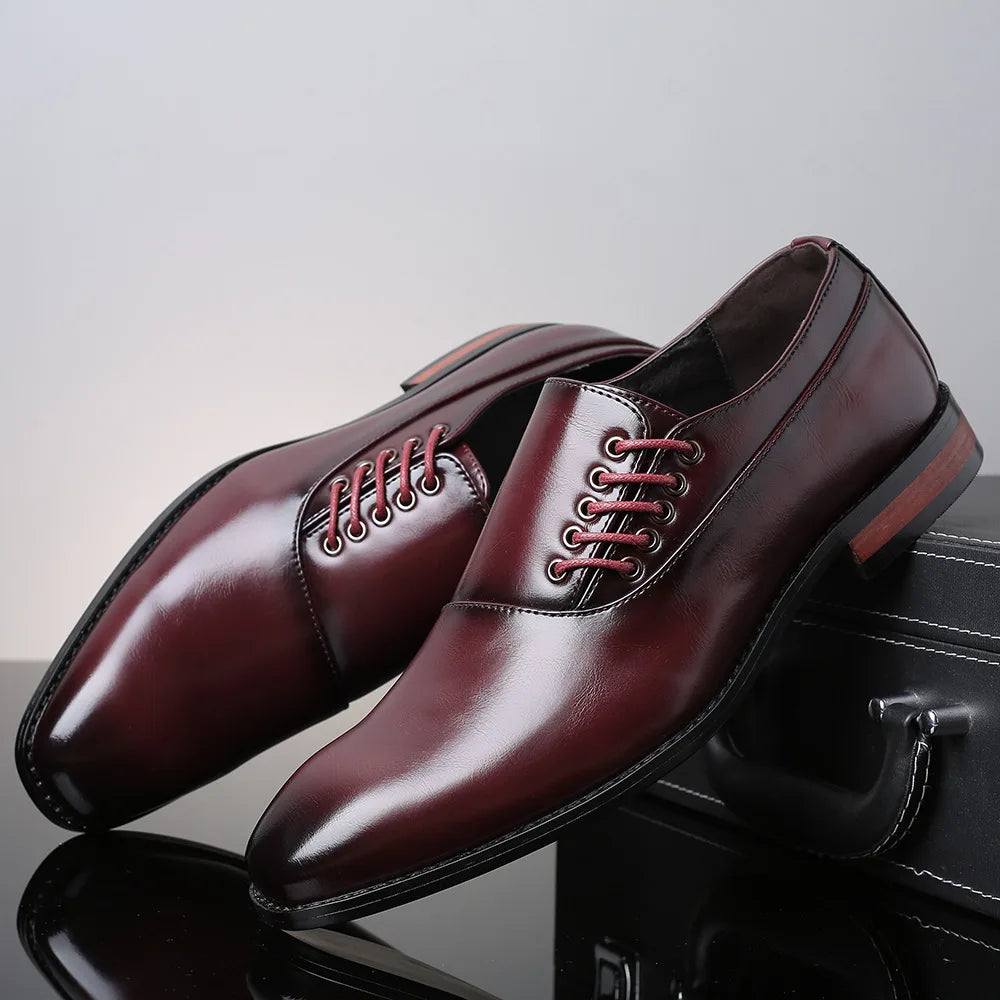 Bertolini | Classic Men's Leather-Like Oxford Shoes