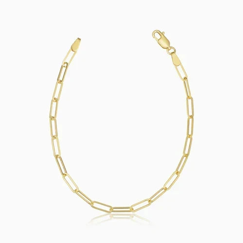 Gold Link Bracelet | Classic Chain Bracelet for Women