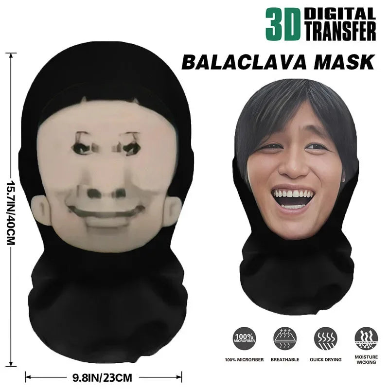 Halloween's 3D Realistic Face Masks for Cosplay and Street Style