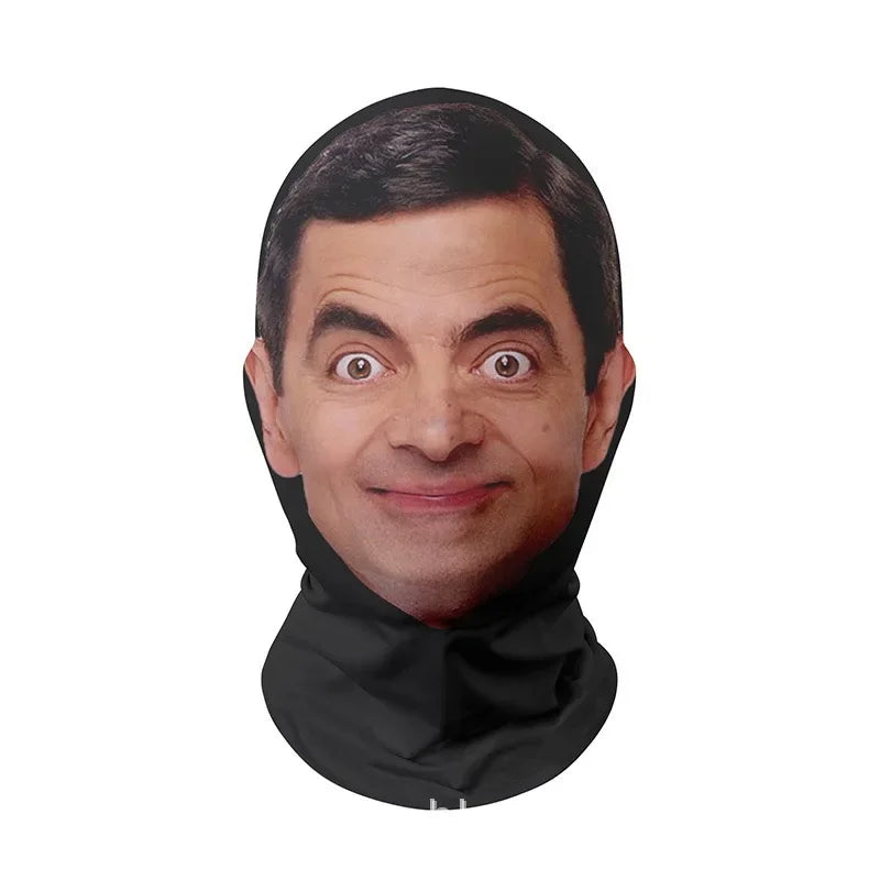Halloween's 3D Realistic Face Masks for Cosplay and Street Style