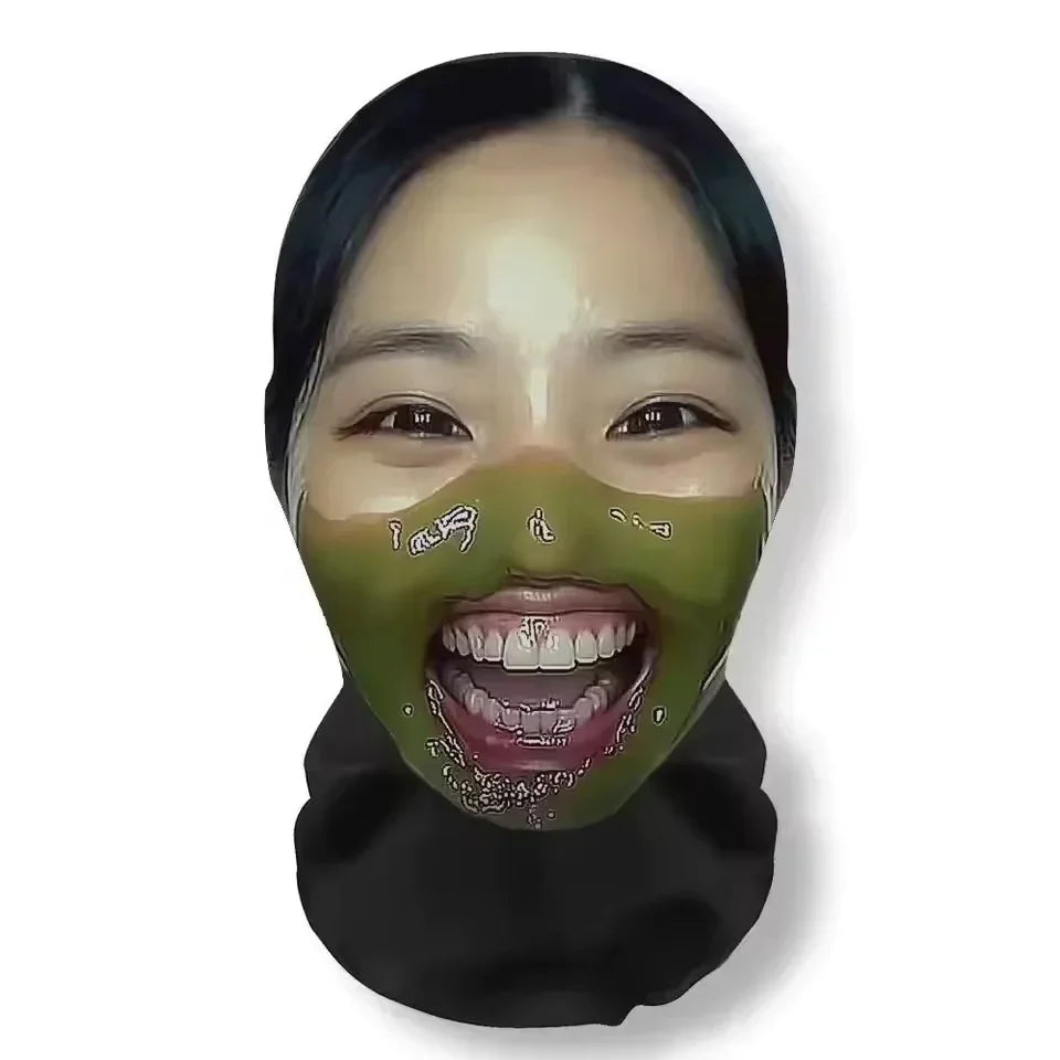 Halloween's Fun Cosplay Wig and Mask Set for Creative Headwear