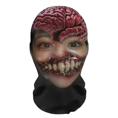 Halloween's Fun Cosplay Wig and Mask Set for Creative Headwear