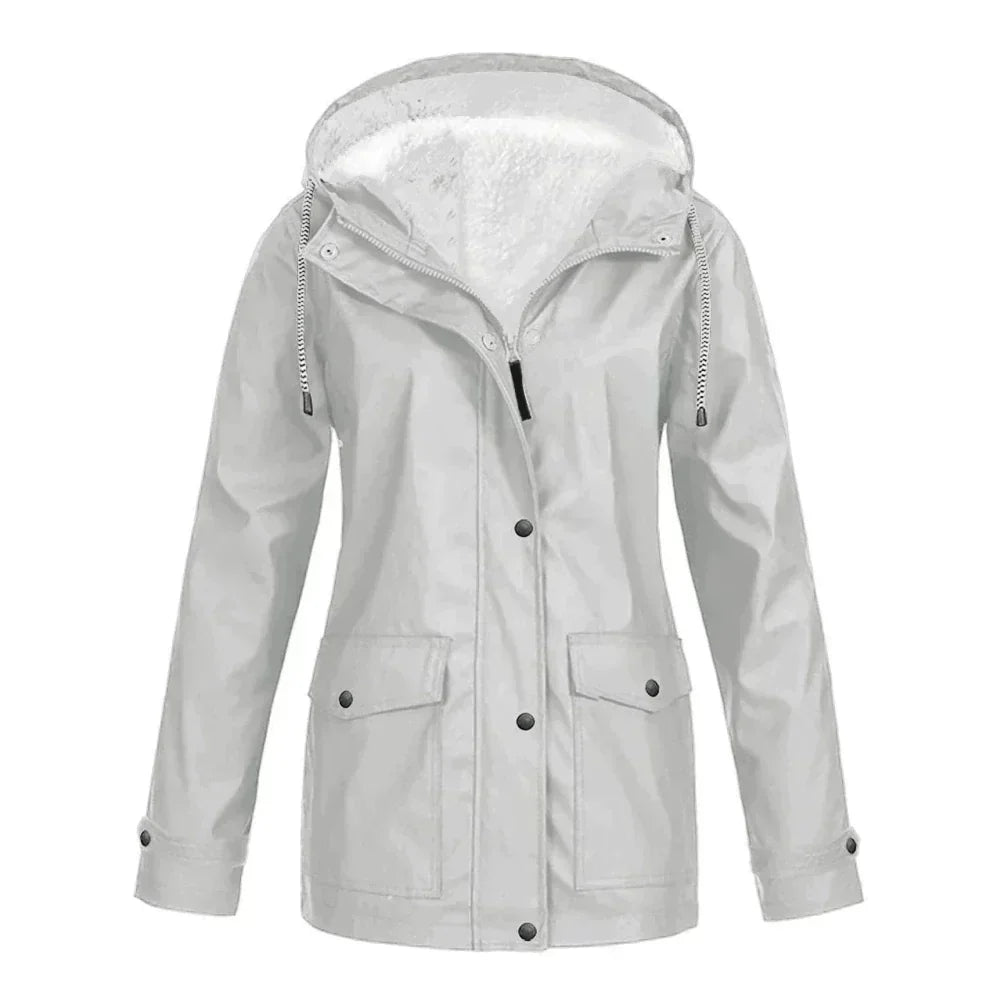 Women's Waterproof Rain Jacket with Hood and Breathable Fabric | For Winter | Size S-5XL