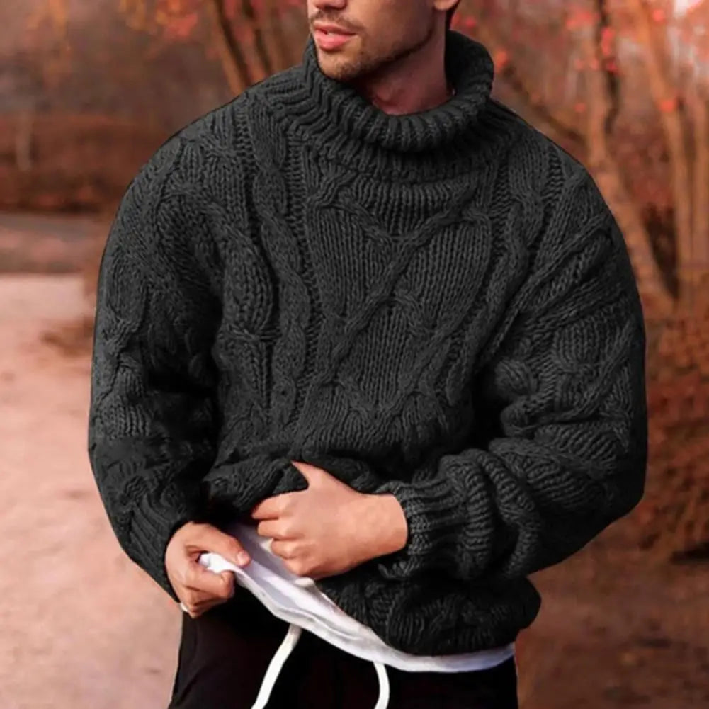 Andreas | Mens Chunky Knit Turtleneck Sweater — Winter Knit in 4 Colors S–3XL | Westmere