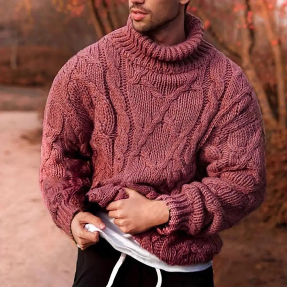 Andreas | Mens Chunky Knit Turtleneck Sweater — Winter Knit in 4 Colors S–3XL | Westmere
