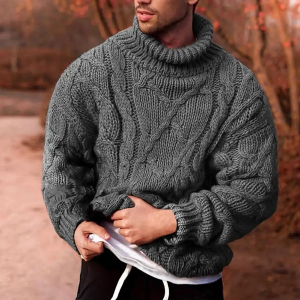 Andreas | Mens Chunky Knit Turtleneck Sweater — Winter Knit in 4 Colors S–3XL | Westmere