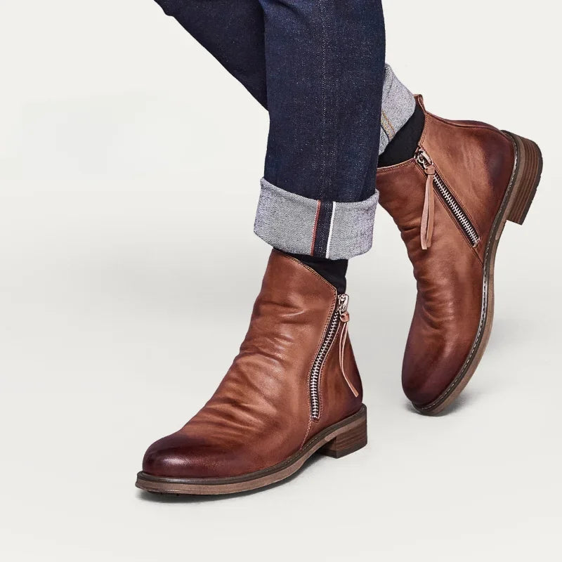 Bernardo Cavallino | Leather-Like boots with stitched detail