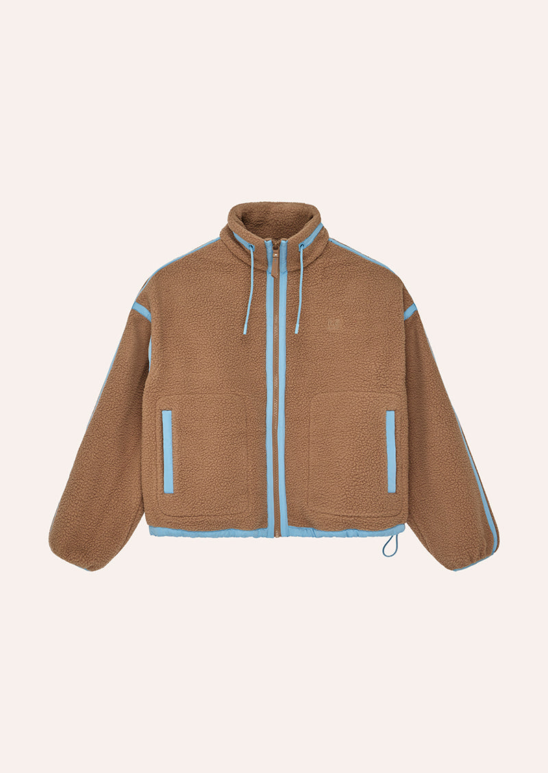 Women's Sherpa Jacket, Hooded, Zip Front, Long Sleeves