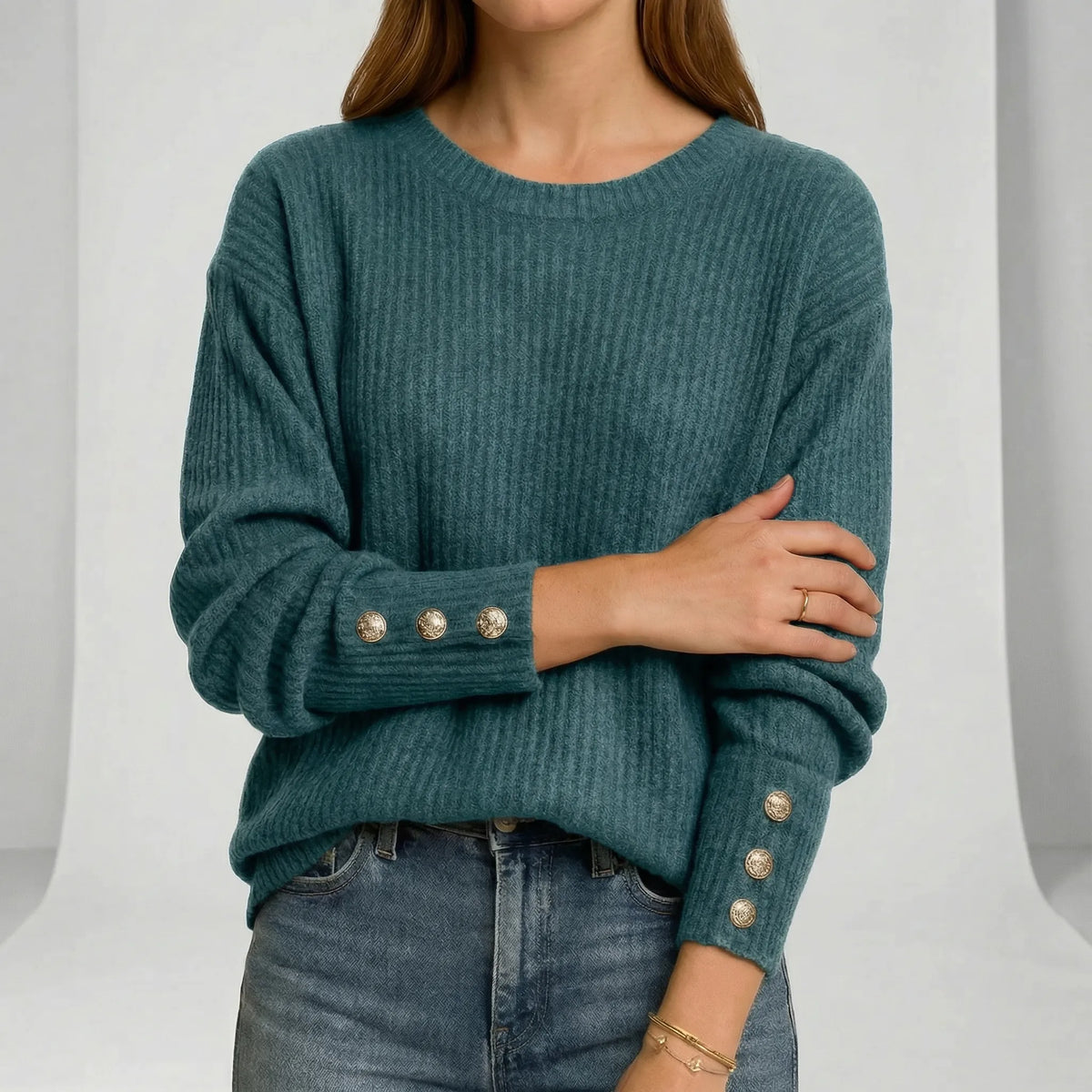 Relaxed-Fit Knit Sweater - Charlotta