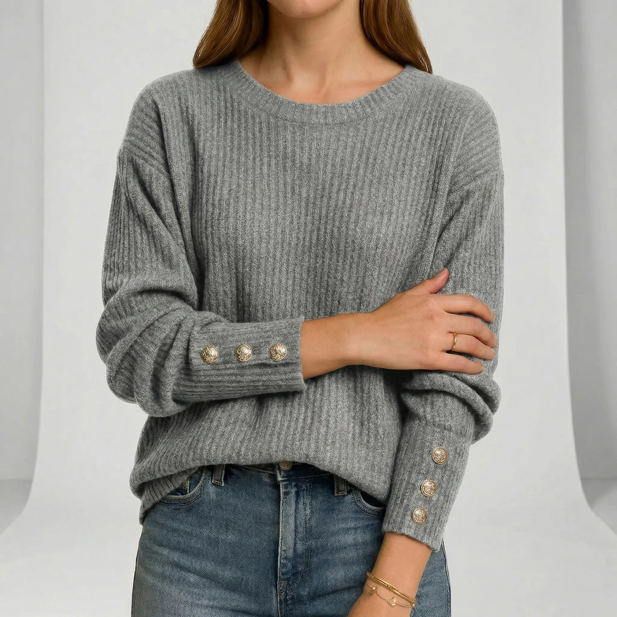 Relaxed-Fit Knit Sweater - Charlotta