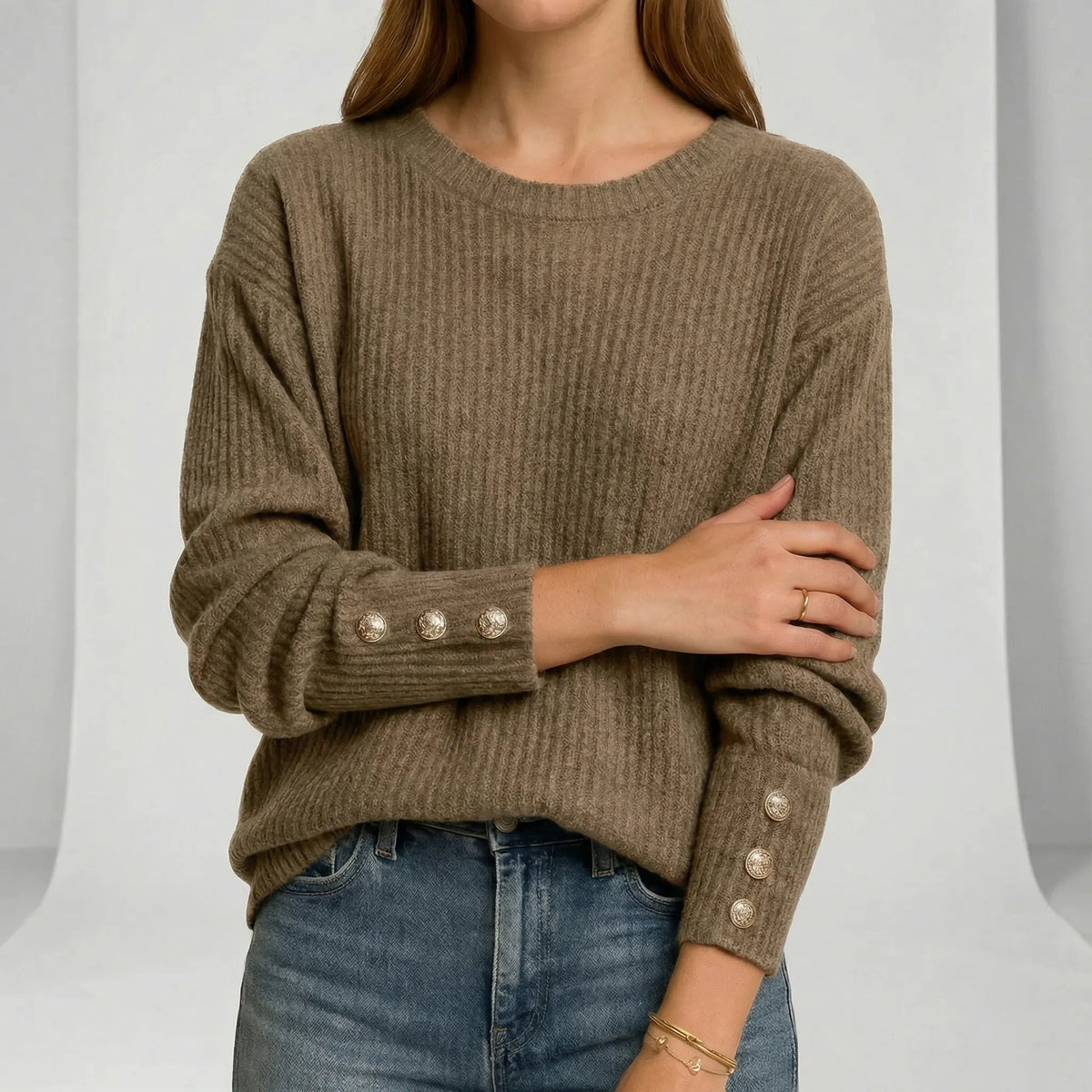 Relaxed-Fit Knit Sweater - Charlotta