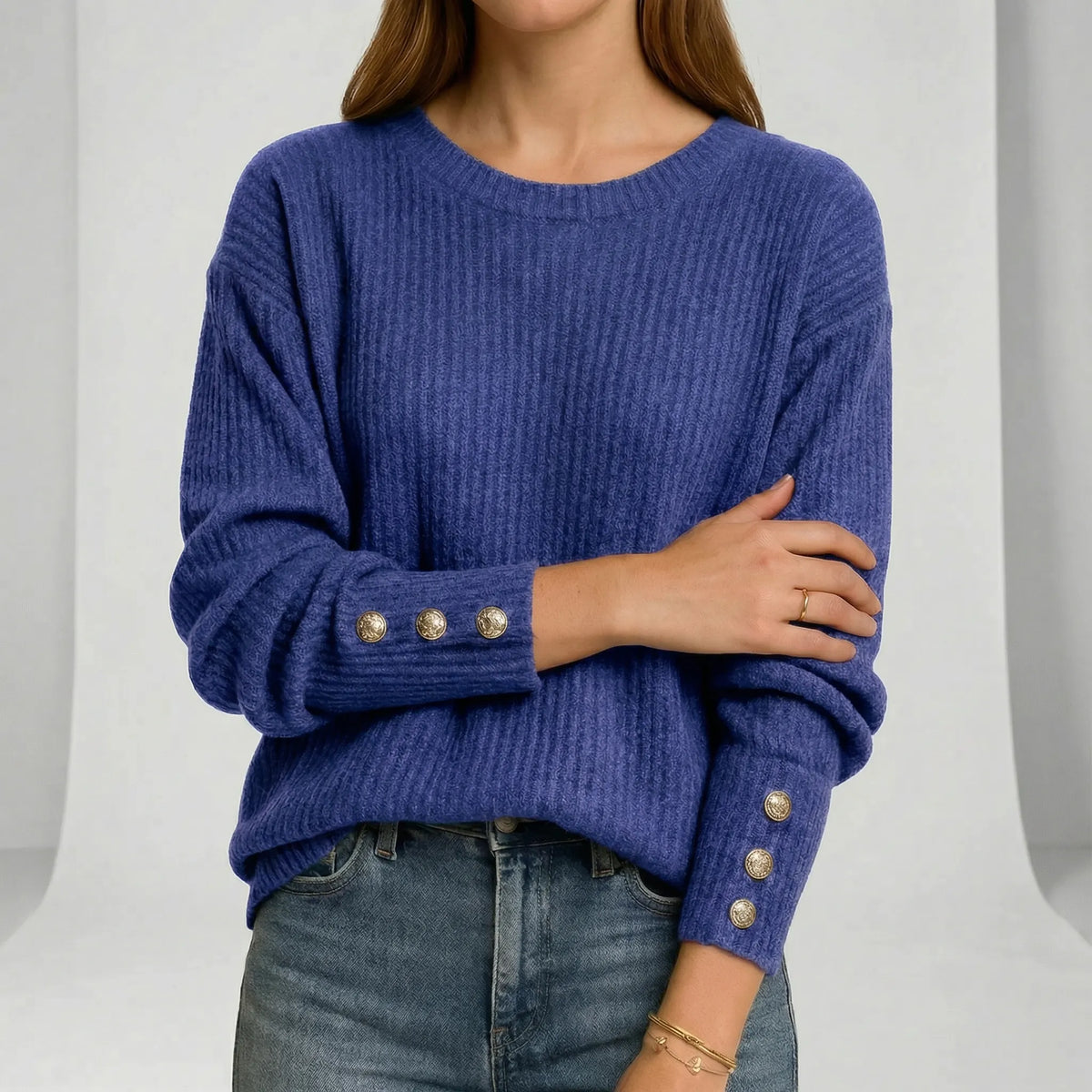 Relaxed-Fit Knit Sweater - Charlotta