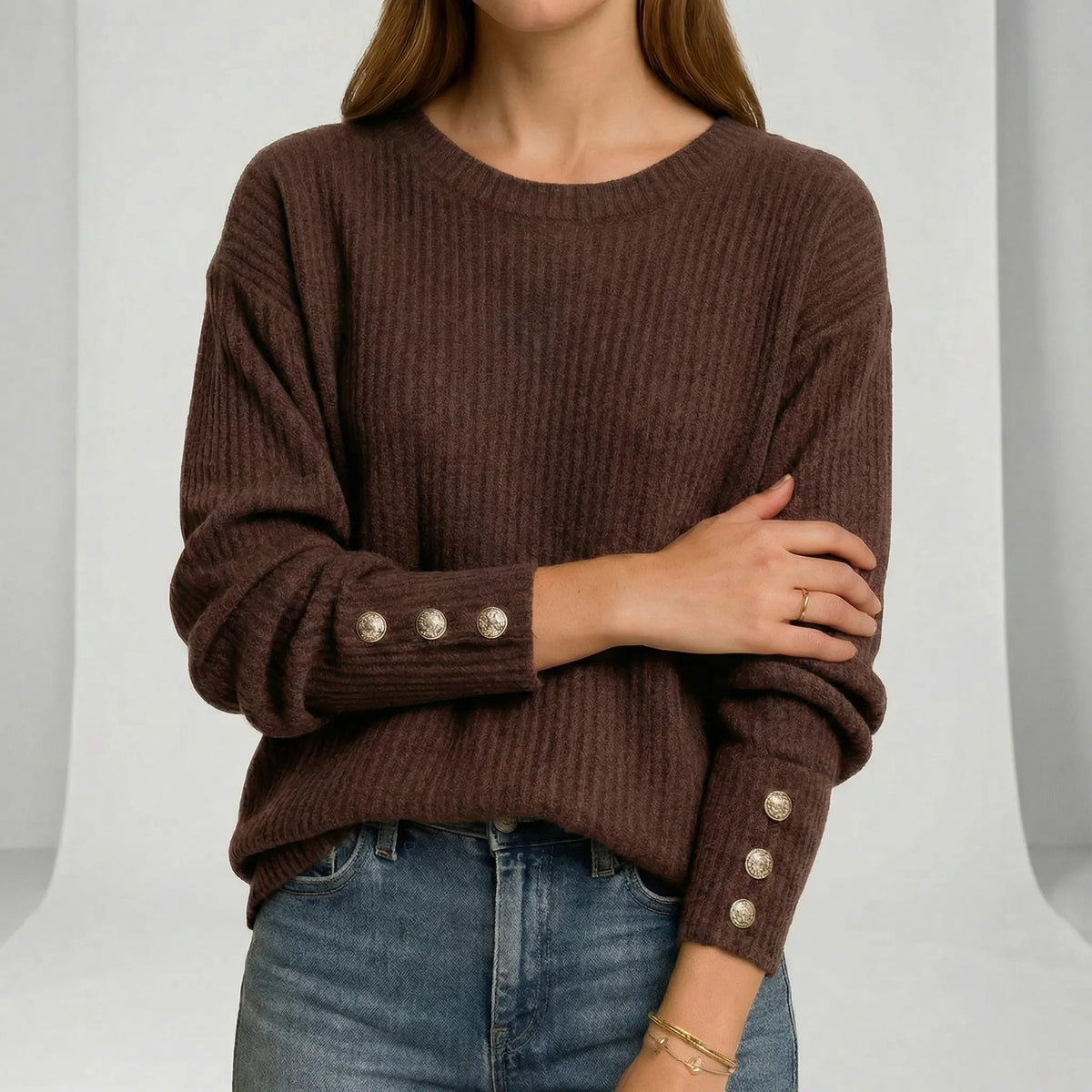 Relaxed-Fit Knit Sweater - Charlotta