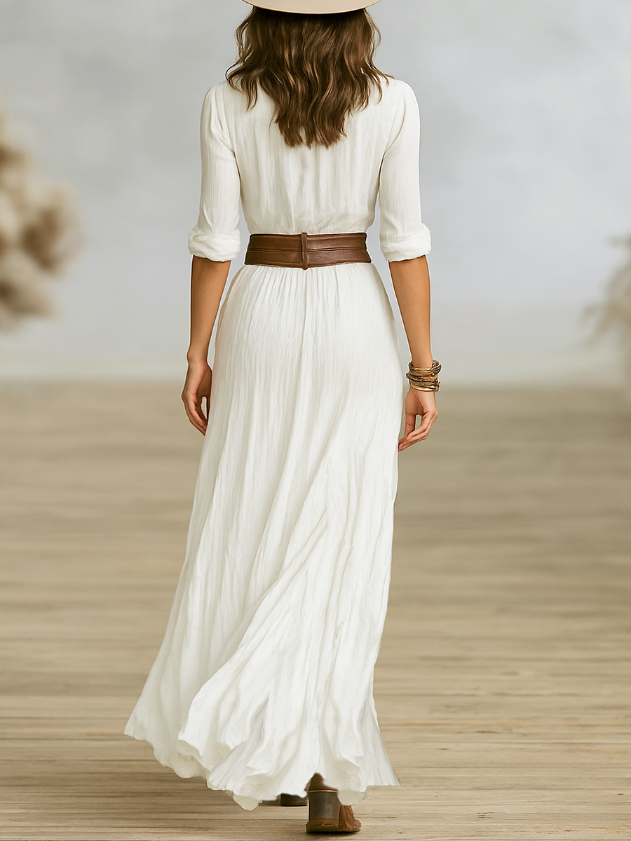 Freya | Button-Down Maxi Dress