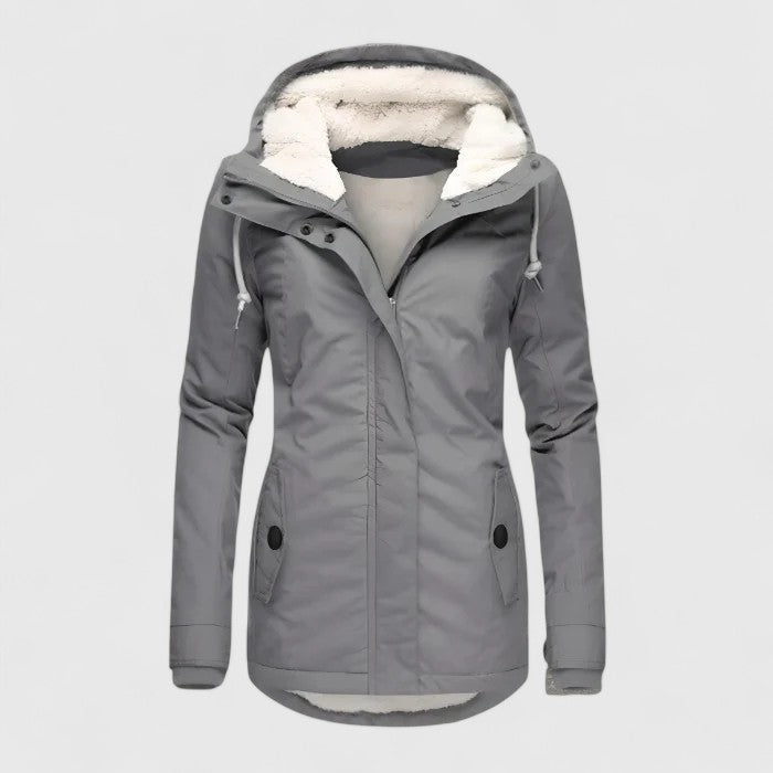 Margot | Womens Winter Jacket with Adjustable Hood | Insulated, Lightweight, Contoured Fit | Gray, Black and More S-3XL