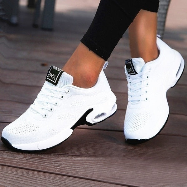 Women's Lace-Up Air Cushion Running Sneakers