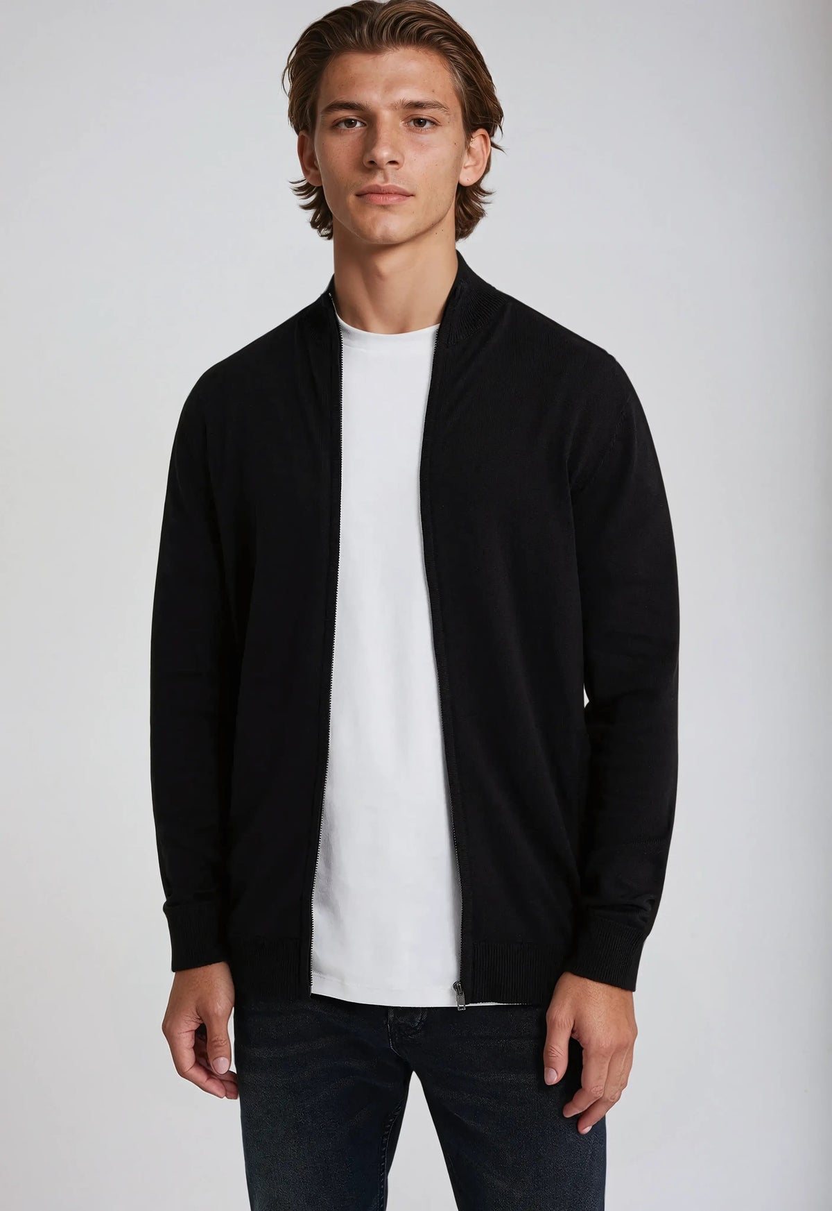 Gunnar | Mens Crewneck Sweatshirt — Modern-Cut Long-Sleeve Classic in 4 Colors S–2XL | Westmere