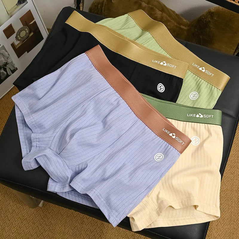 Men's 5 Piece Funny Striped Boxer Underwear Set for Comfort and Style