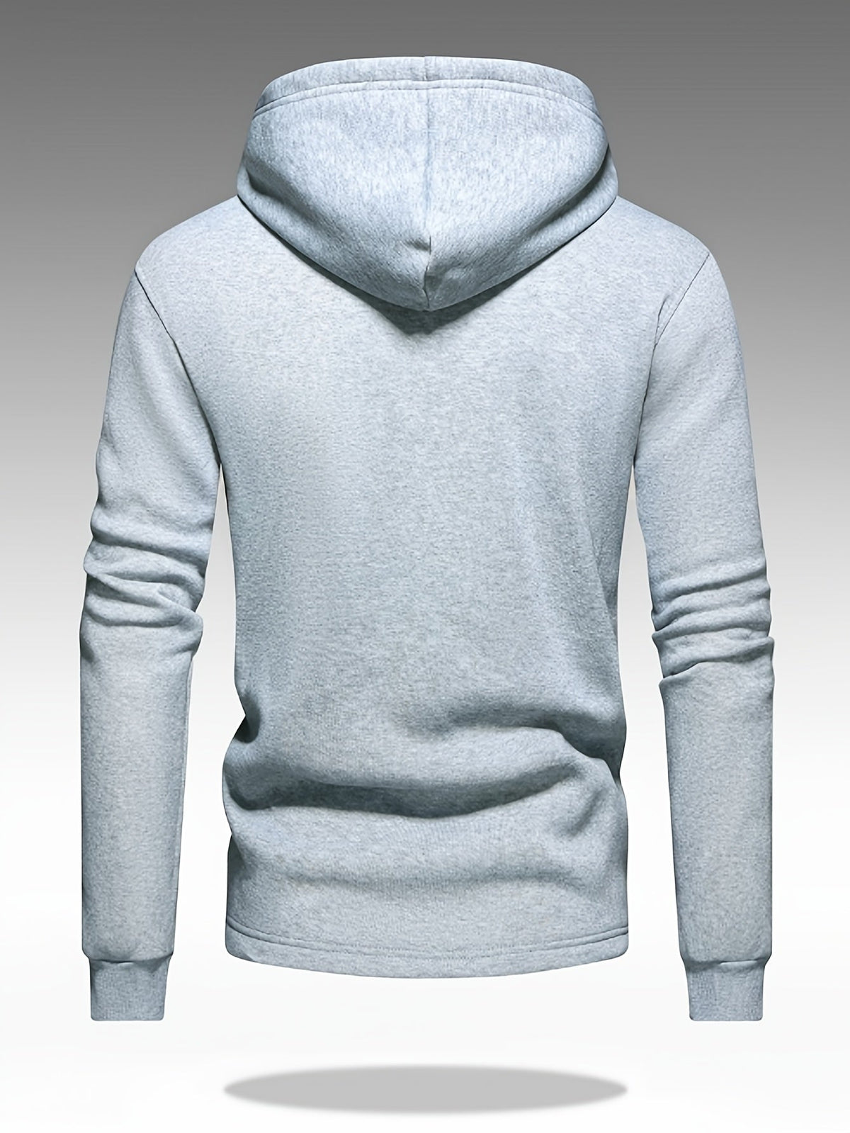 Men's Button-Front Hooded Jacket with Cargo Pockets