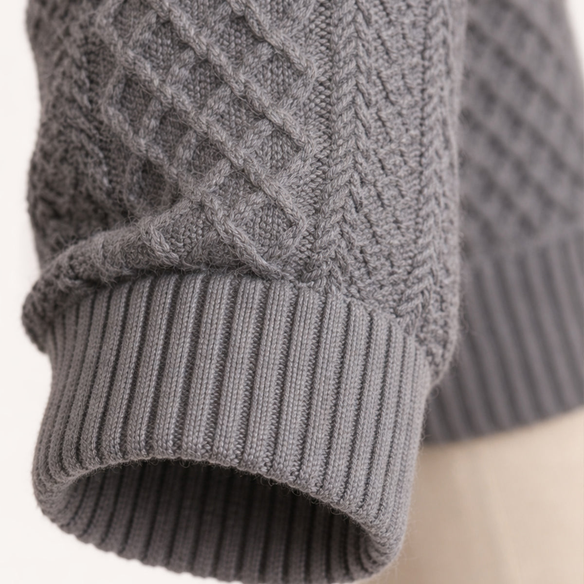 Men's Cable-Knit Button-Front Cardigan