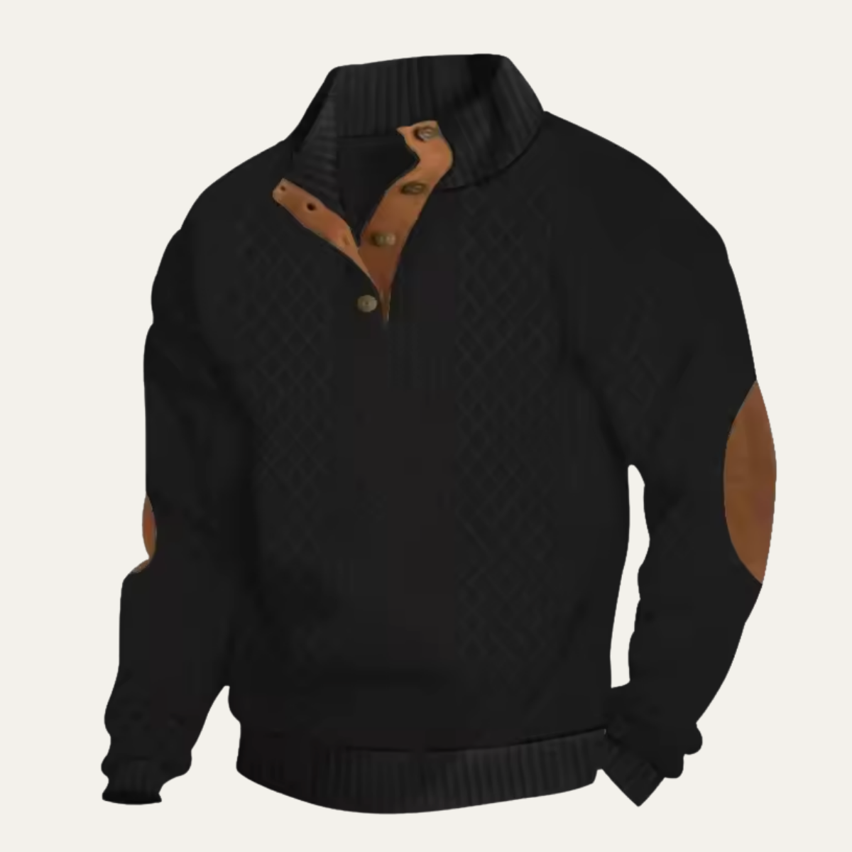 Men's Cable-Knit Button-Front Cardigan