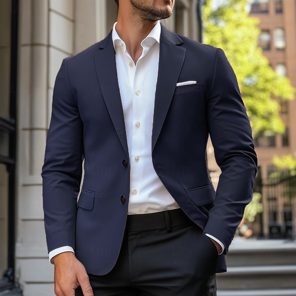 Men's Casual Standard Fit Single Breasted Jacket