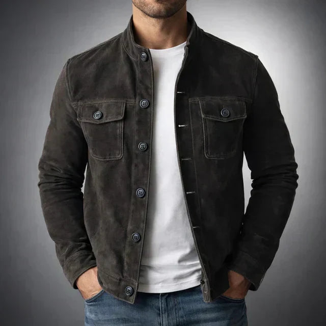 Men's Classic Pocket Suede Jacket