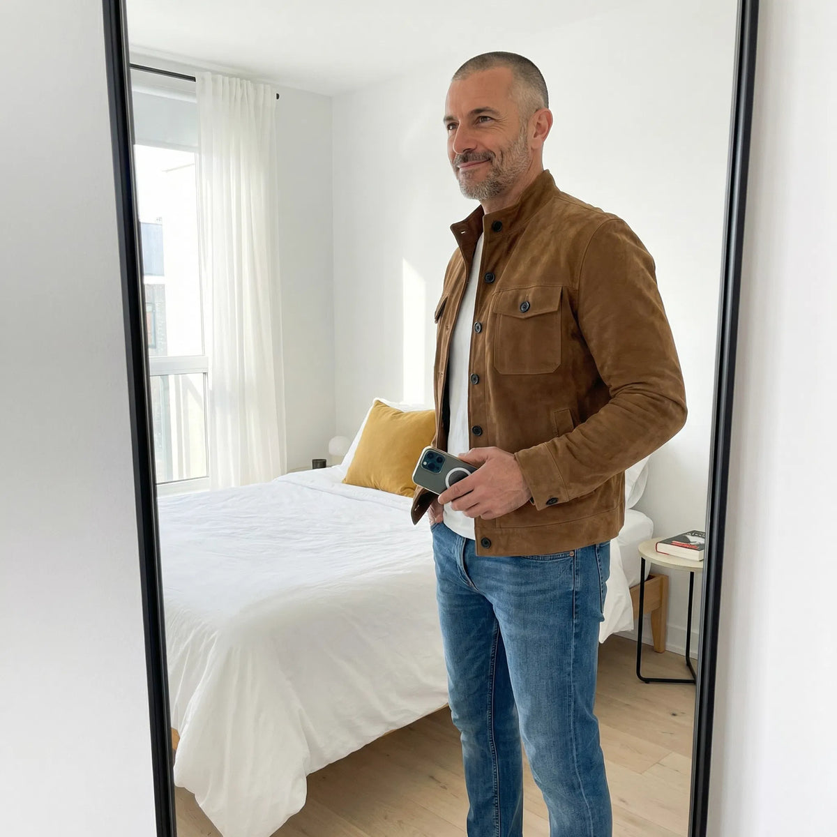 Men's Classic Pocket Suede Jacket