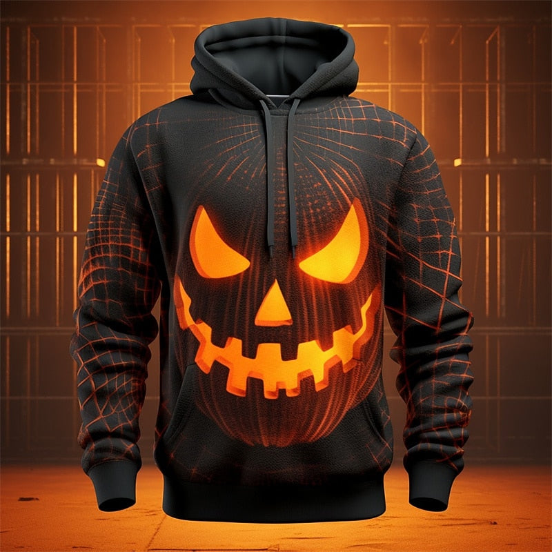 Men's Halloween Glow Graphic Hoodie