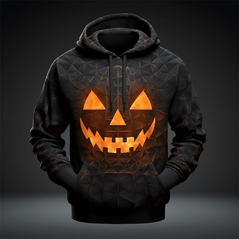 Men's Halloween Glow Graphic Hoodie