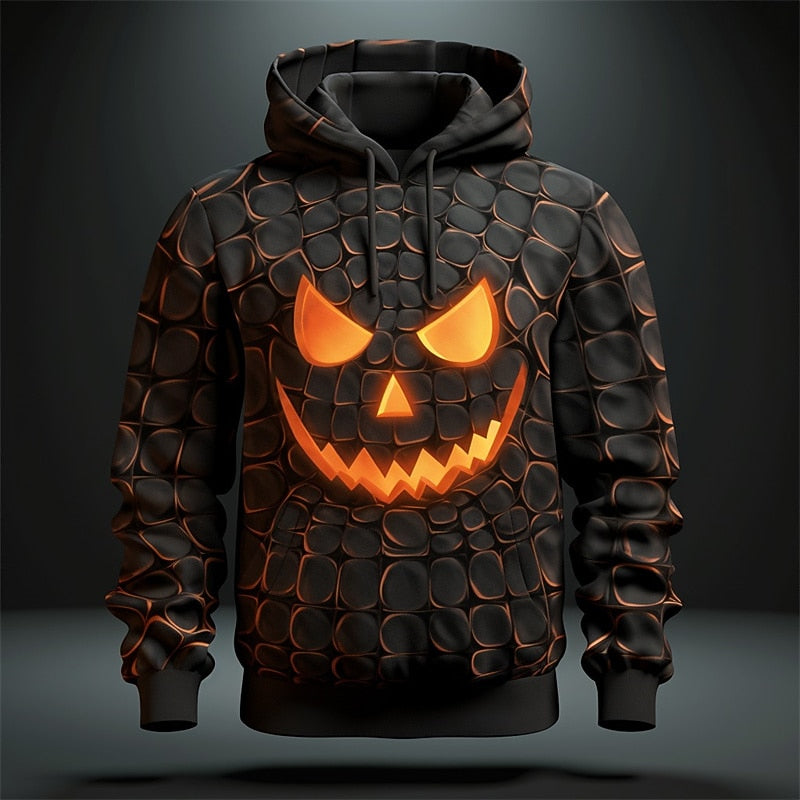 Men's Halloween Glow Graphic Hoodie