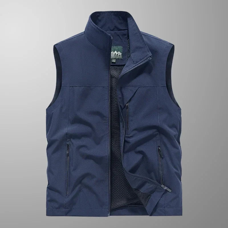 Men's Lightweight Waterproof Sleeveless Vest - Versatile Design