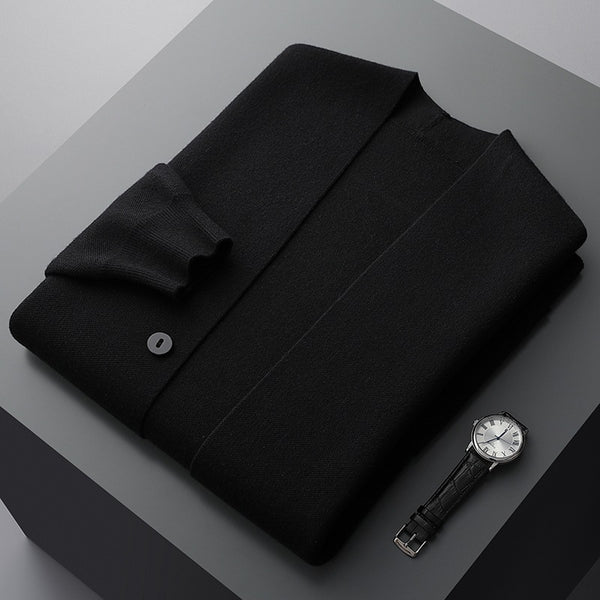 Men's Longline Chic Understated Cardigan