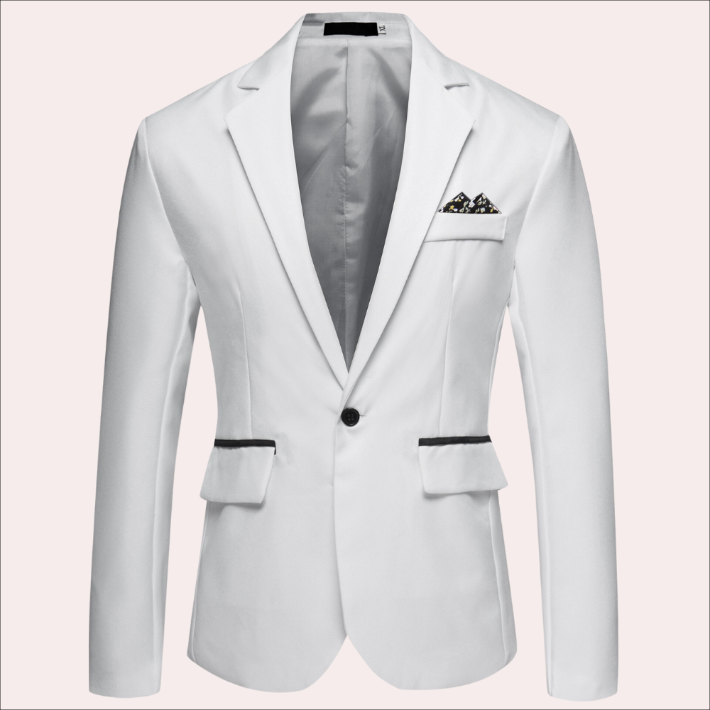 Men's Modern Single Breasted Slim-Fit Blazer