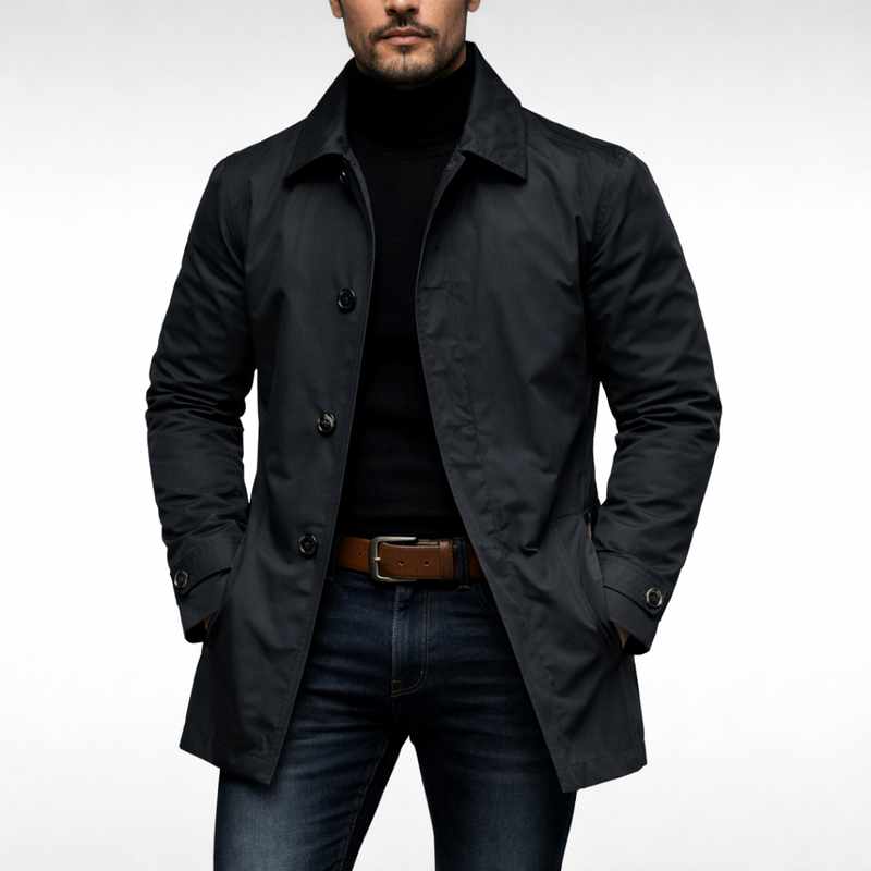 Men's Notched Lapel Lightweight Fashion Jacket