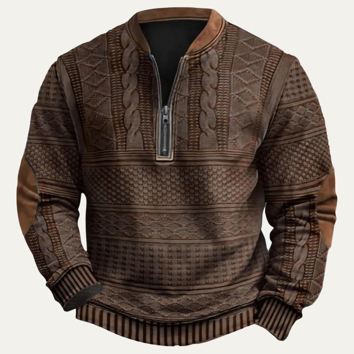 Men's Oversized Button-Front Sleek Cardigan