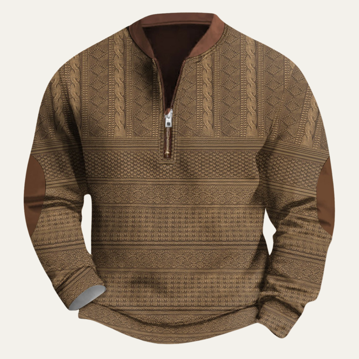 Men's Oversized Button-Front Sleek Cardigan