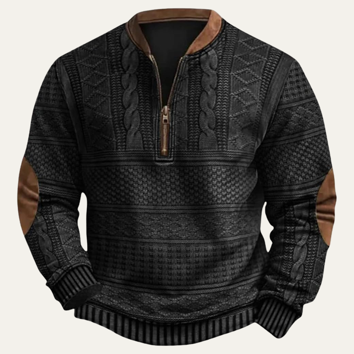 Men's Oversized Button-Front Sleek Cardigan