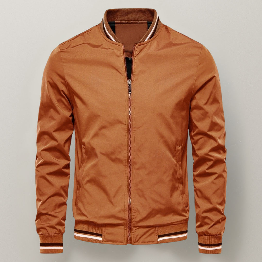 Men's Oversized Zip-Up Bomber Jacket