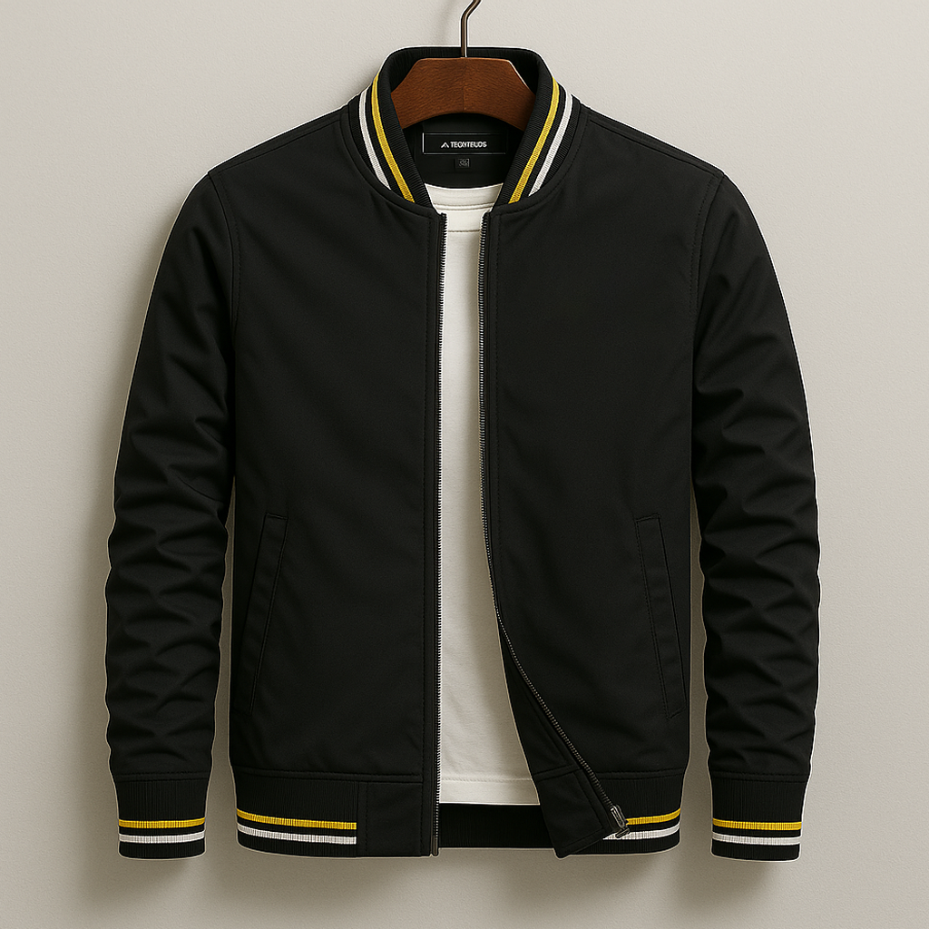 Men's Oversized Zip-Up Bomber Jacket