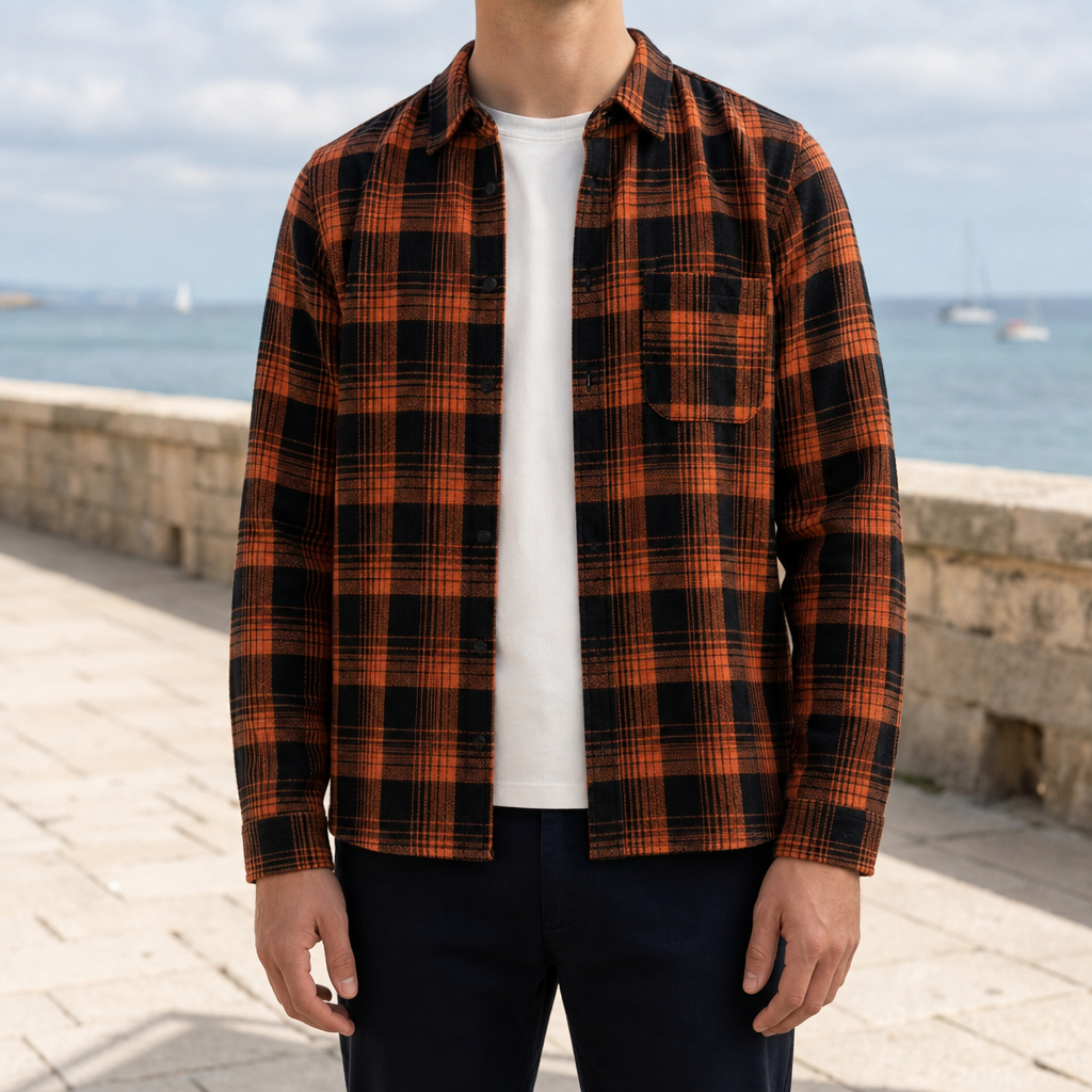 Men's Plaid Flannel Shirt